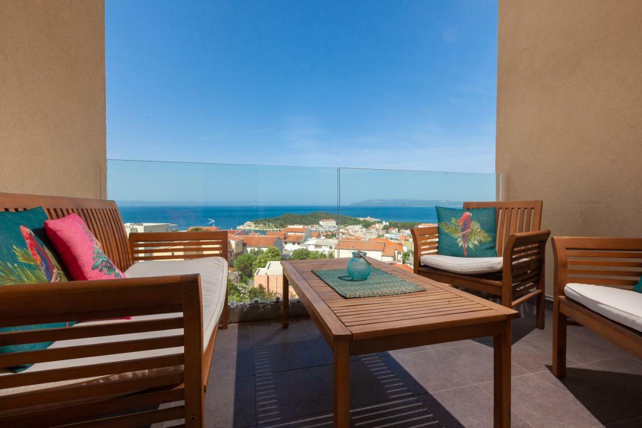 Ferienwohnung Anicas Panoramic Sea Weue Makarska Exterior foto
