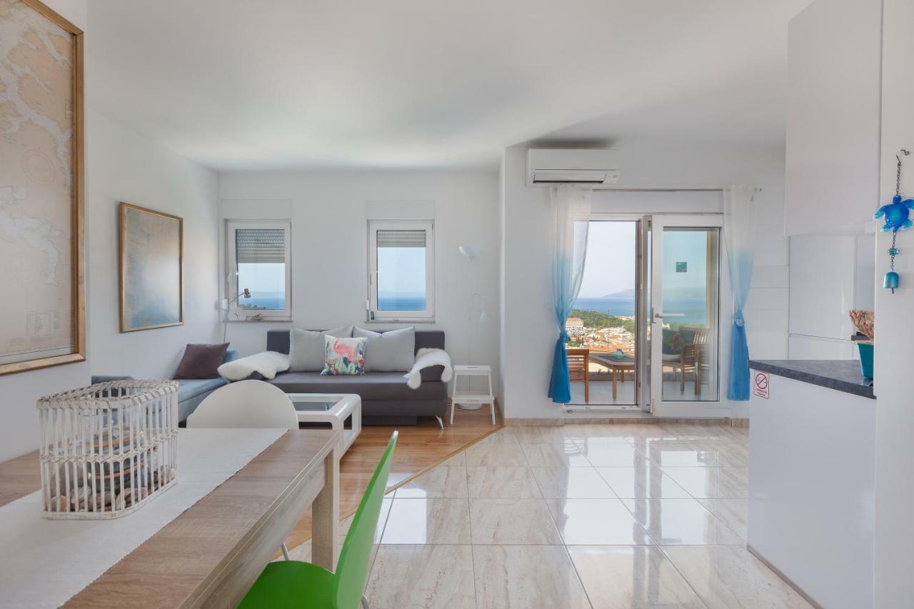 Ferienwohnung Anicas Panoramic Sea Weue Makarska Exterior foto
